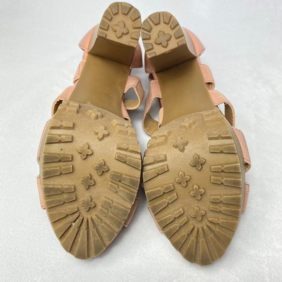 Report Women's Natural Tan Straps Platform Heels Size 7 - Picture 7 of 7